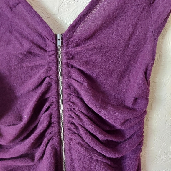 Anthropologie Look Back Sweater Dress Purple - Picture 6 of 7